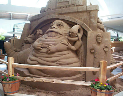 Jabba the Hutt als Sandburg